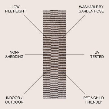 Sukie Modern Offset Stripe Indoor/outdoor Area Rug
